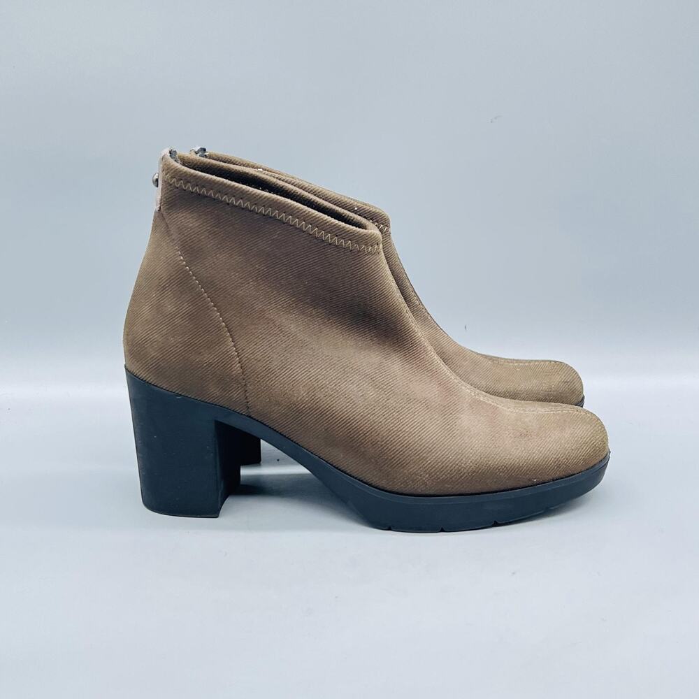 Toni Pons Boots Womens 6 Brown Winter Ankle Block Heel Booties Shoes